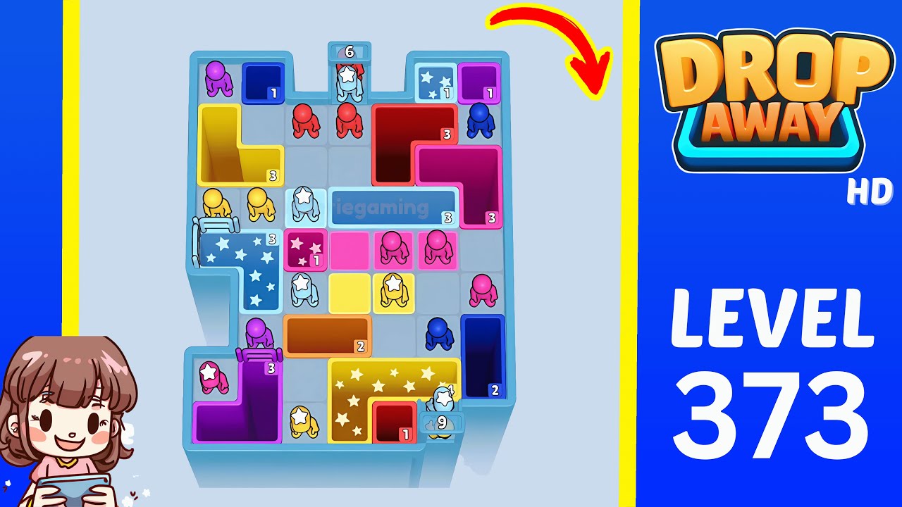 Drop Away Level 373: Drop Away Level 373 - Walkthrough Solution Game