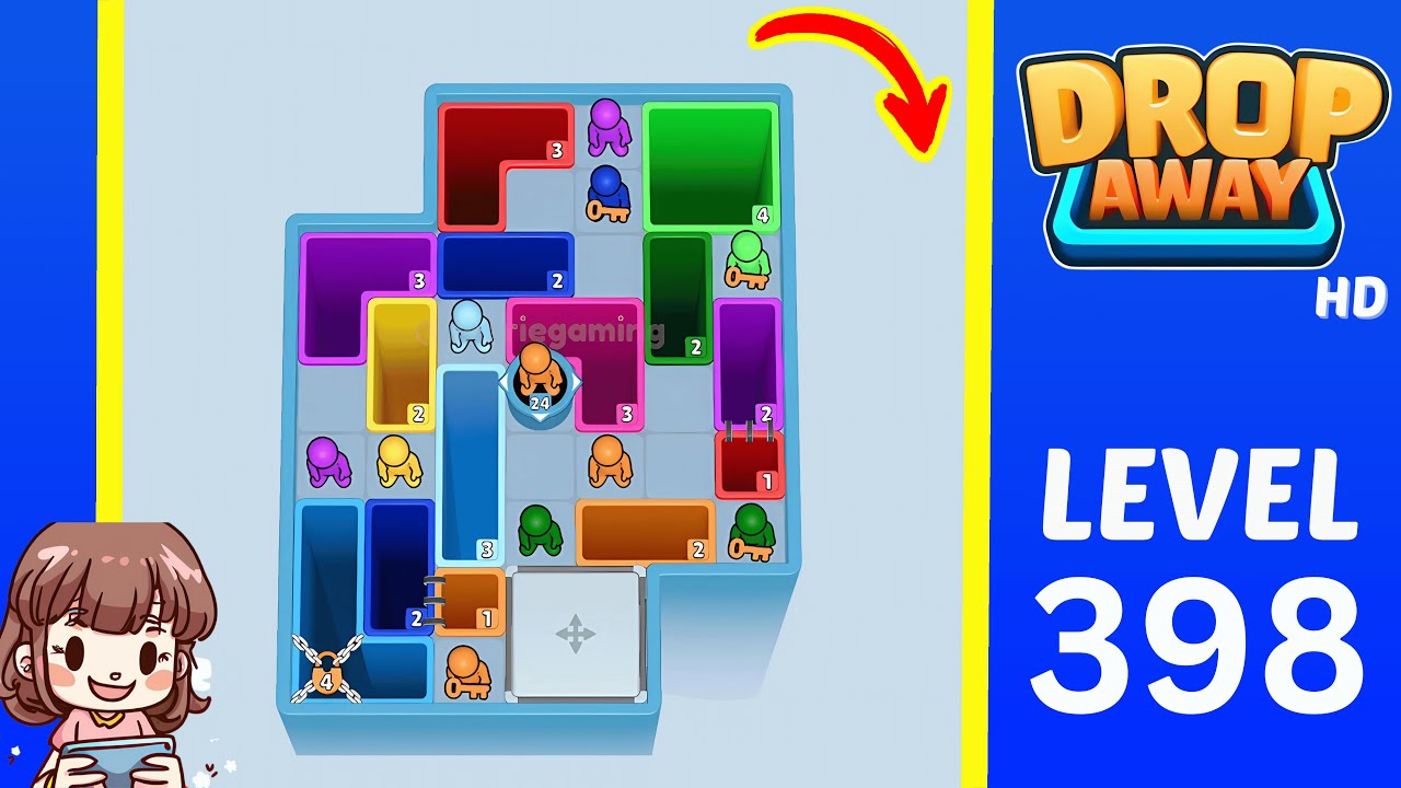 Drop Away Level 398: Drop Away Level 398 - Walkthrough & Solution & Game
