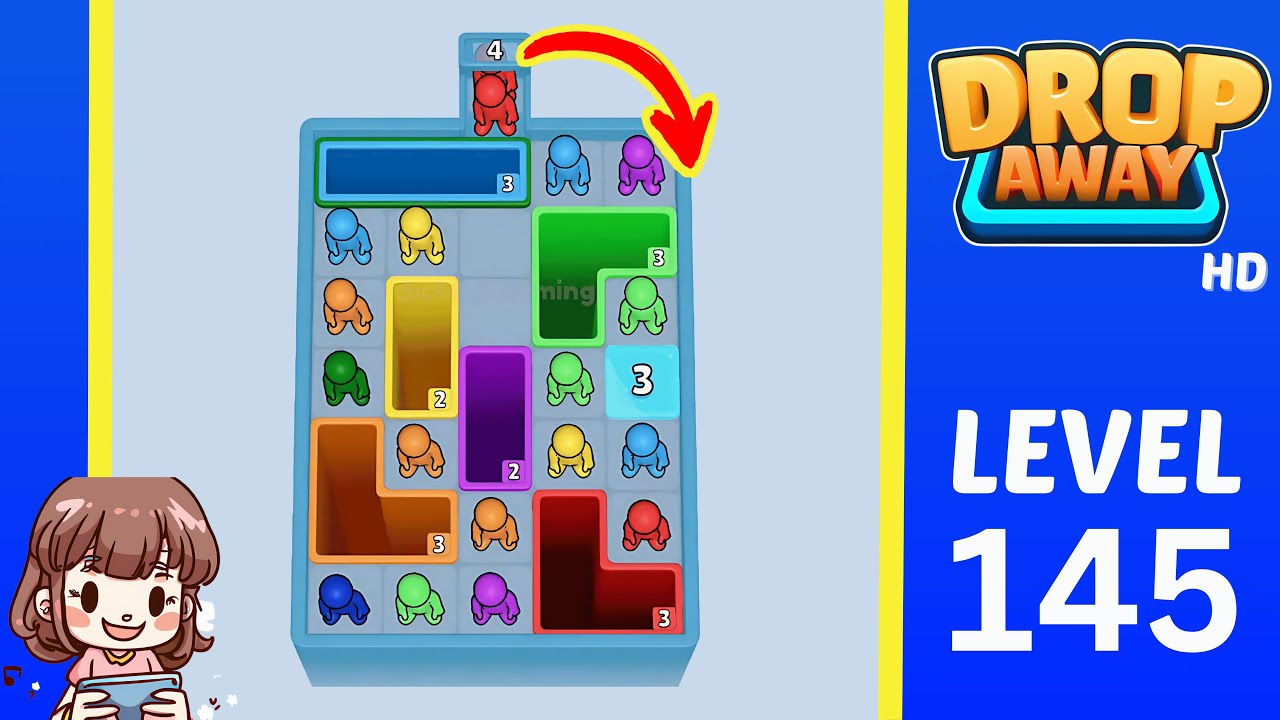 Drop Away Level 145: Drop Away Level 145 - Walkthrough Solution Game