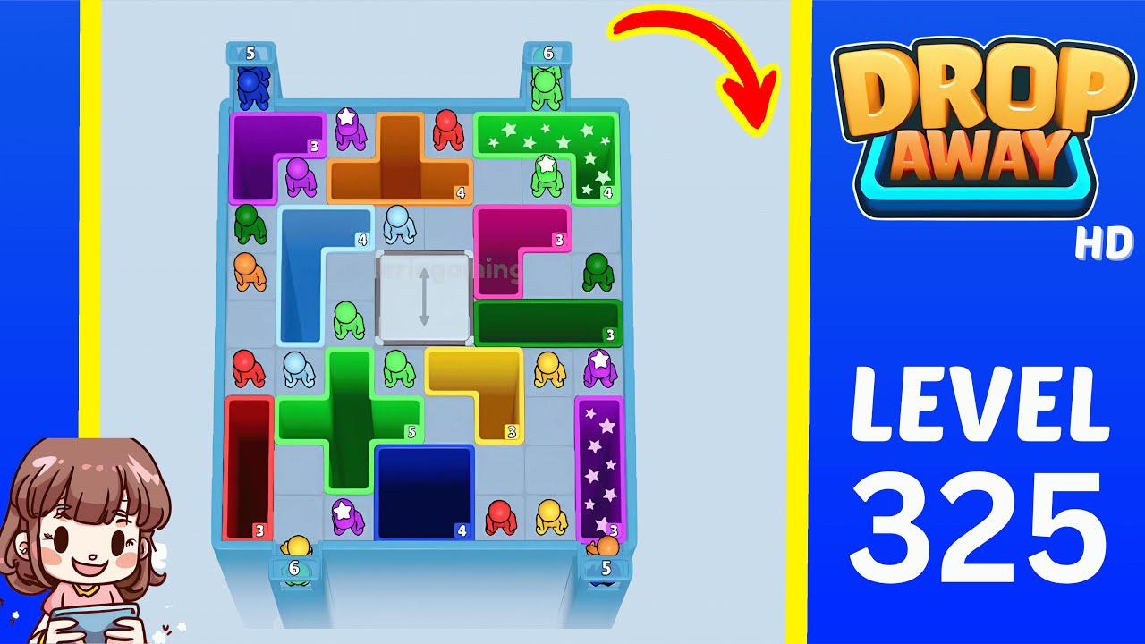 Drop Away Level 325: Drop Away Level 325 - Walkthrough Solution Game
