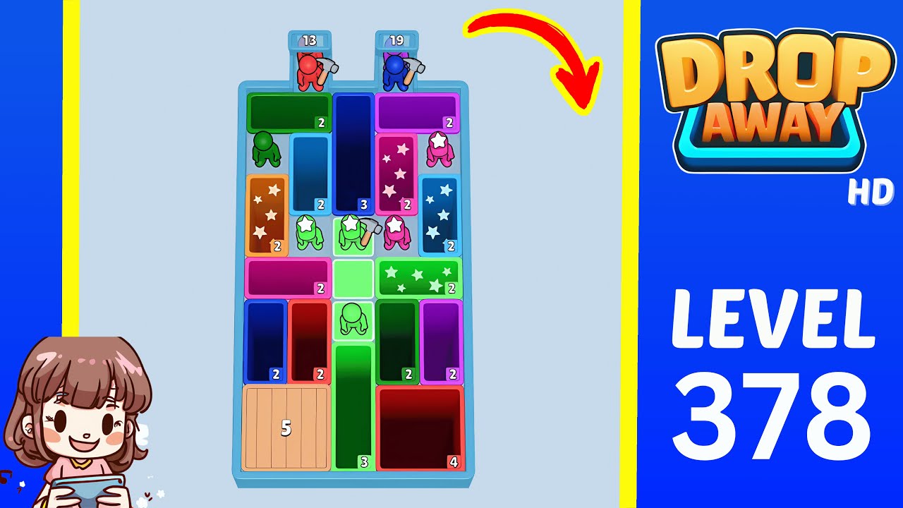 Drop Away Level 378: Drop Away Level 378 - Walkthrough Solution Game